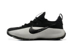 Side profile of a black and light gray Nike LeBron TR1 shoe