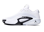 White Jordan Luka 3 shoe with black accents and a visible midsole window