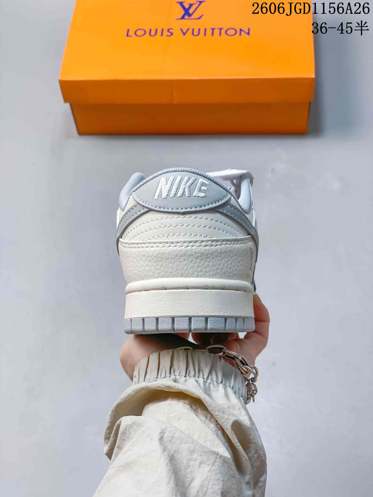 Rear view of the sneaker showing the heel panel and sole