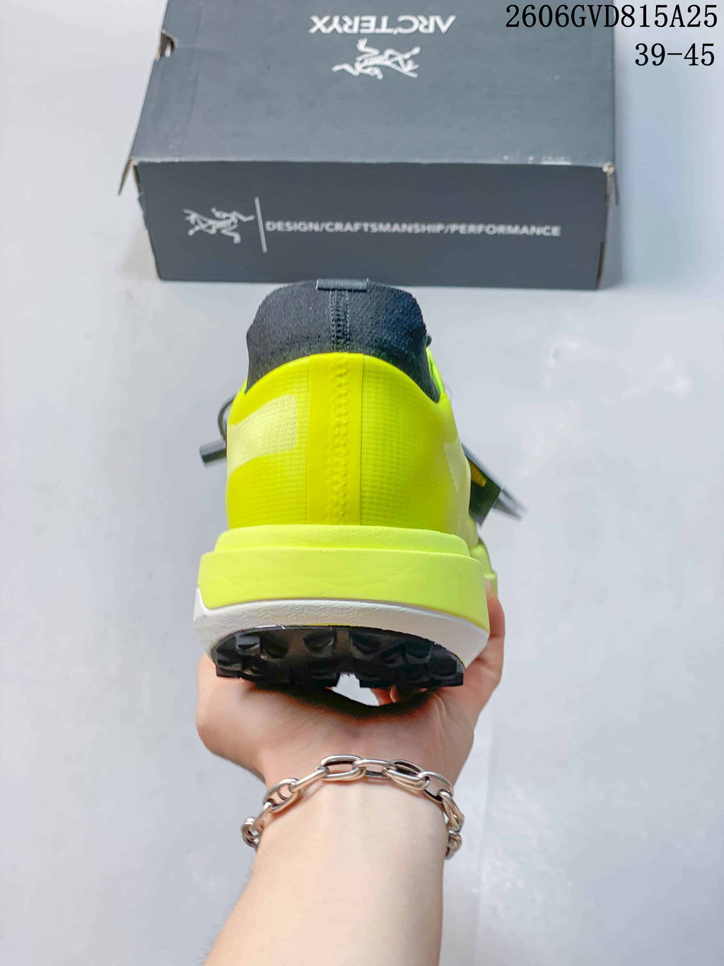 Rear view showing the heel and outsole