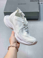 All-white mesh sneaker with a chunky sole