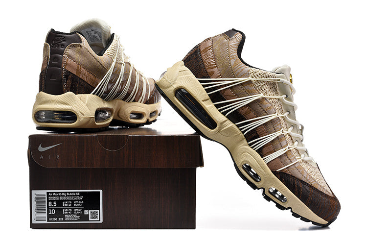 Nike Air Max 95 Big Bubble Brown and Beige Sneakers