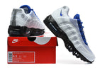 Nike Air Max 95 White and Blue Sneakers