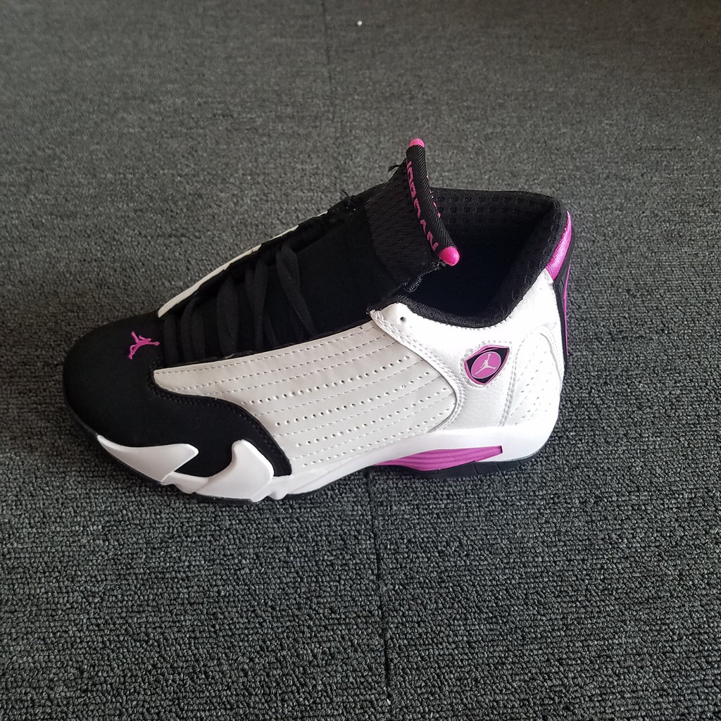 Jordan 14 Women's White Pink High-Top Sneakers