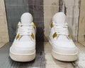Jordan 4 Men's Sneakers in Off-White and Gold