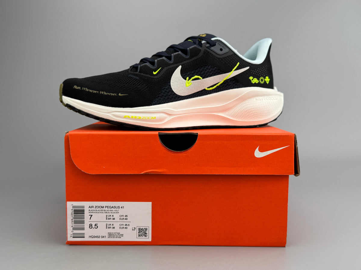 Nike Pegasus 41 Running Shoes Black Sail HQ3452-041