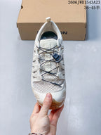 Top view showing the mesh upper and toggle-lace system