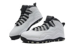 Air Jordan 10 White and Grey Women's Sneakers