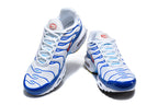 Nike Air Max Plus White and Royal Blue Sneakers DM032 107