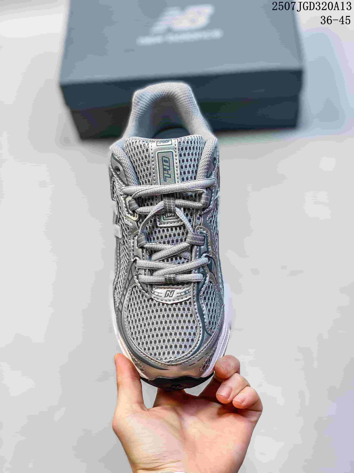 Top view showing the mesh toe box, lace-up front, and tongue branding.