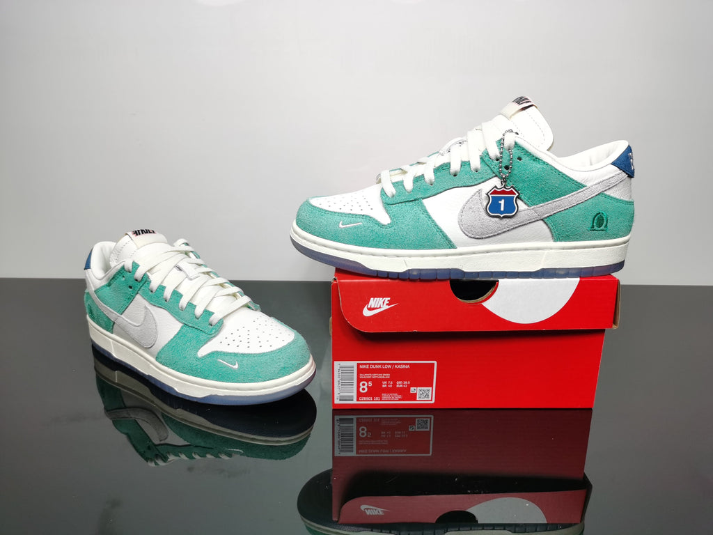 Nike SB Dunk Low Kasina White Mint Green Sneakers