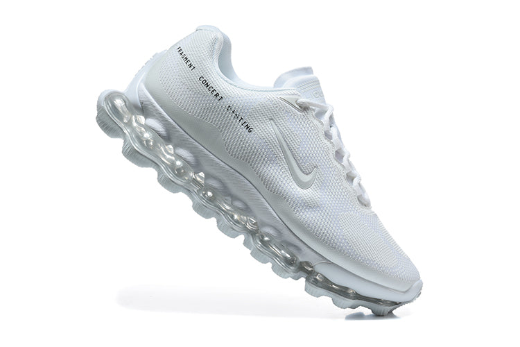 Nike Air Max White Sneakers with Visible Air Cushioning