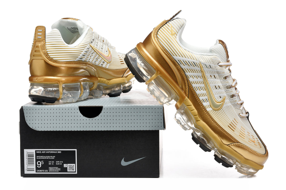 Nike Air VaporMax 360 White Metallic Gold CK9670-101