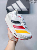Three-quarter side view showing the white upper, colored side panels and Lightstrike Pro marking.