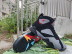 Air Jordan 7 Black Grey Red High-Top Sneakers