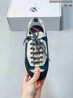 Top view highlighting the rounded toe and patterned laces