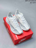 Pair of white Nike Ava X Rover sneakers displayed on a red Nike shoebox; overlay text shows style reference 2607TGY329A19 and sizes 40–45 with half sizes.