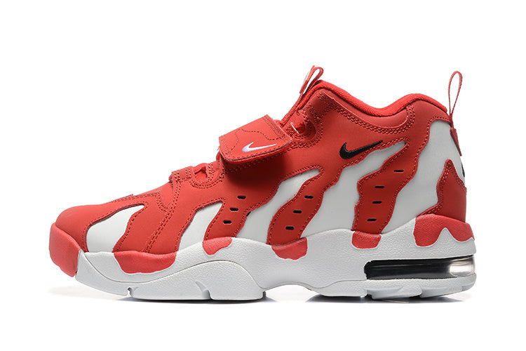 Nike Air More Uptempo Red and White Sneakers