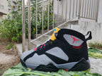 Air Jordan 7 Black Grey Red High-Top Sneakers