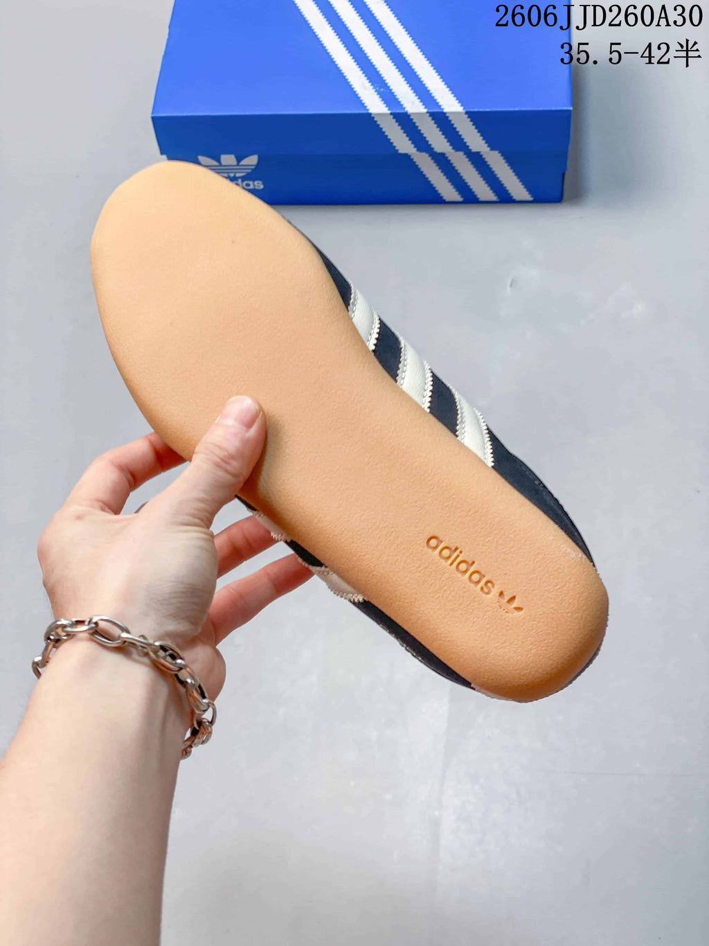 Gum-colored outsole of the Tokyo MJ sneaker