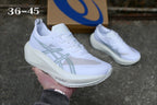 ASICS White and Gray Running Shoes