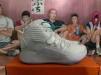 Side view showing the textured upper and gray-accented midsole