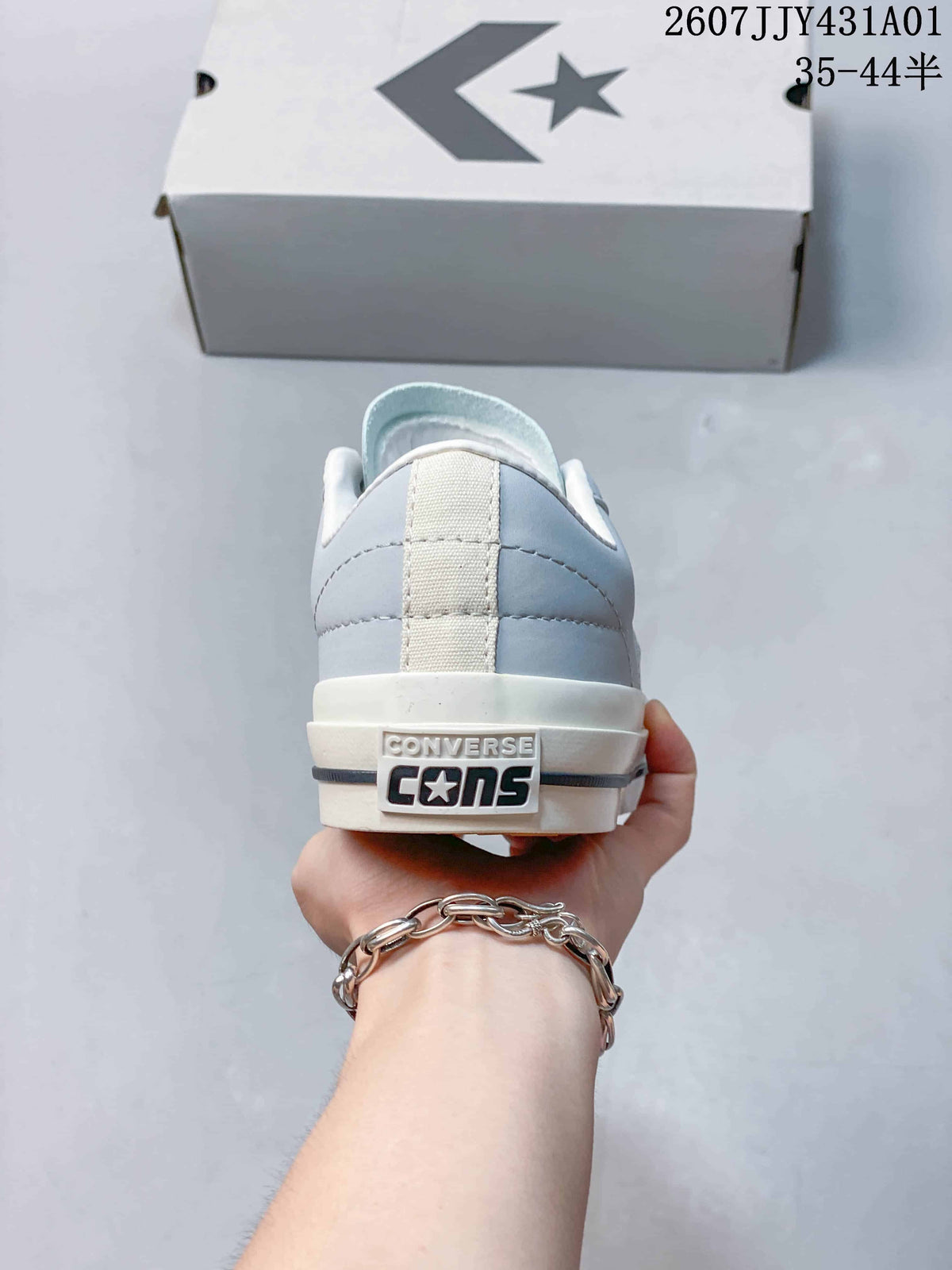 Rear view showing the heel patch and layered sole