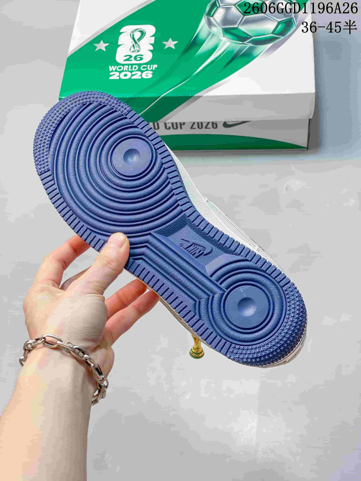 Close-up of the blue outsole with circular tread patterns.