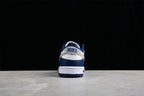 Rear view showing the white and navy heel with visible Nike branding.