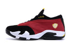 Jordan 14 Low Sneakers in White and Black