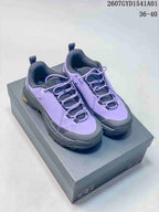 Purple Kolon Sport low-top sneakers with dark gray accents