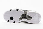 Jordan 14 Low Sneakers in White and Black