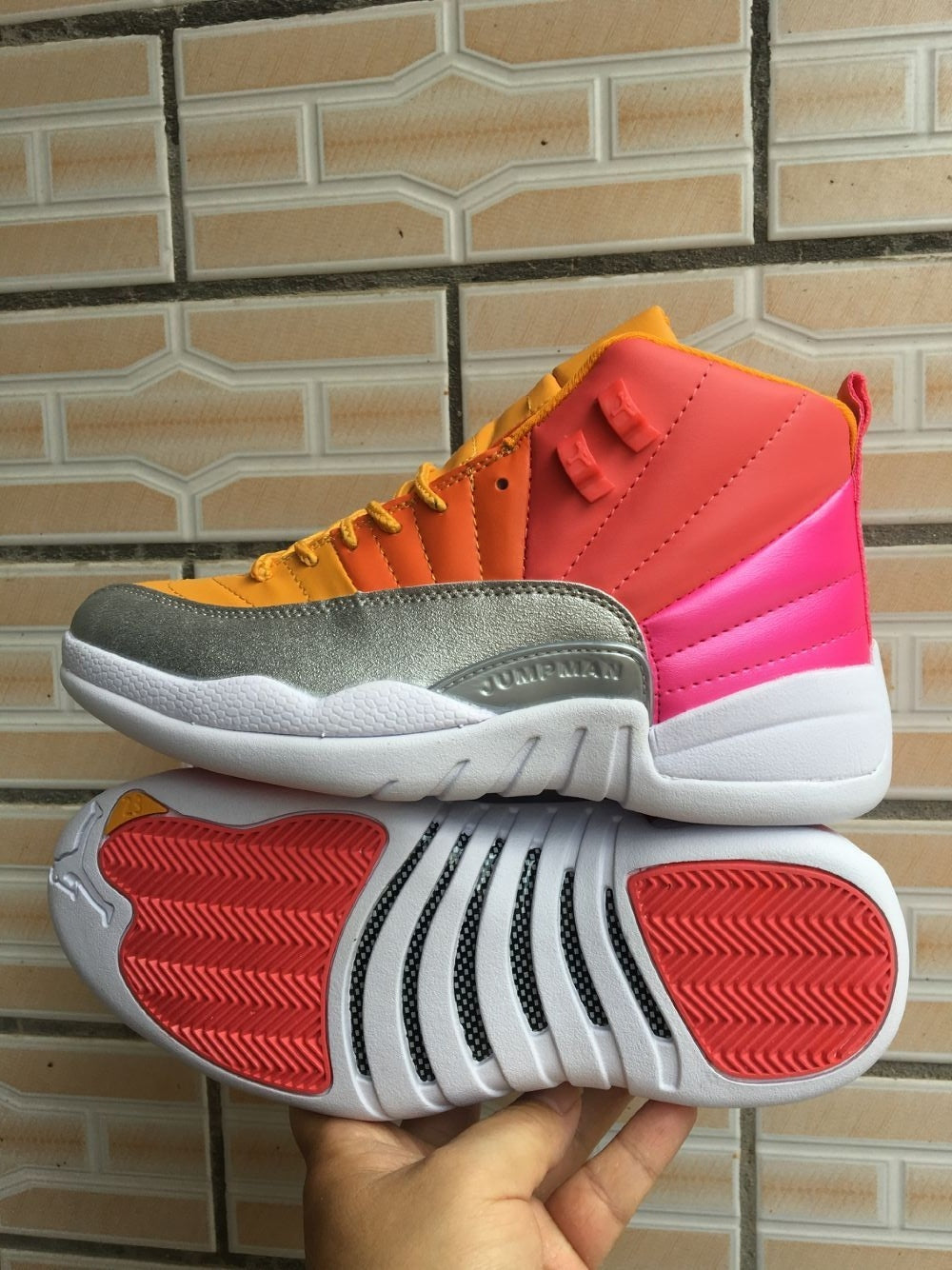 Jordan 12 Retro Sneakers in Sunset Gradient
