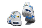 Nike Air Max Plus White Blue Pattern Sneakers