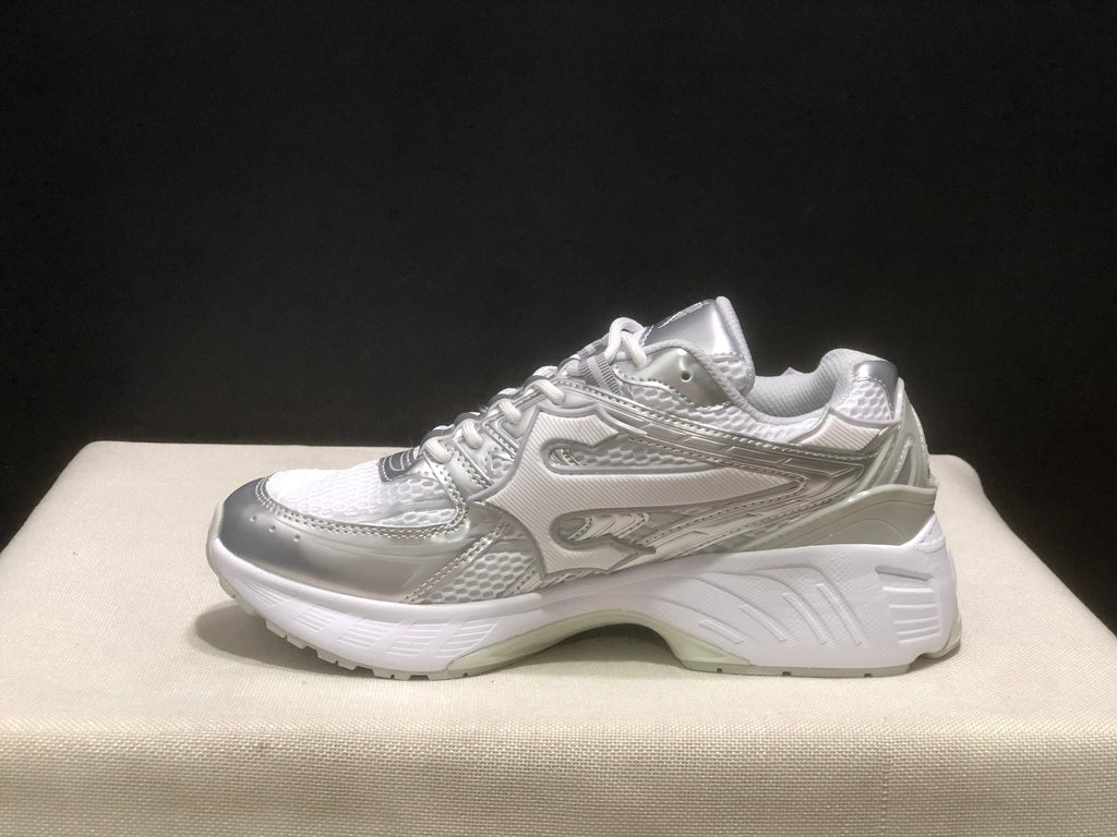 TAP Retro Chunky Sneakers in White and Silver