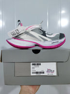 Balenciaga Circuit sneaker shown on its box, with the grey/pink color label and style code visible.