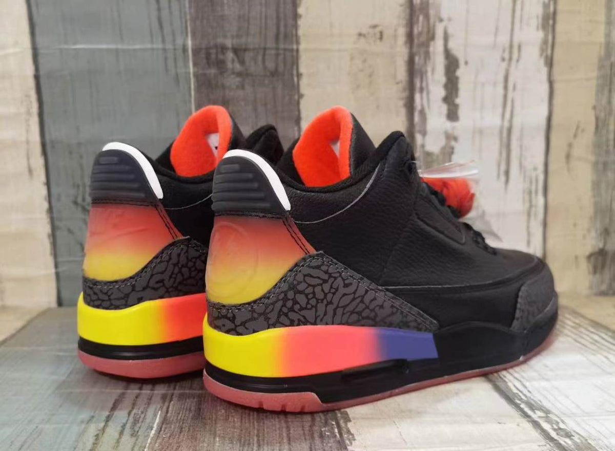Jordan 3 Black Multicolor Men's Sneakers
