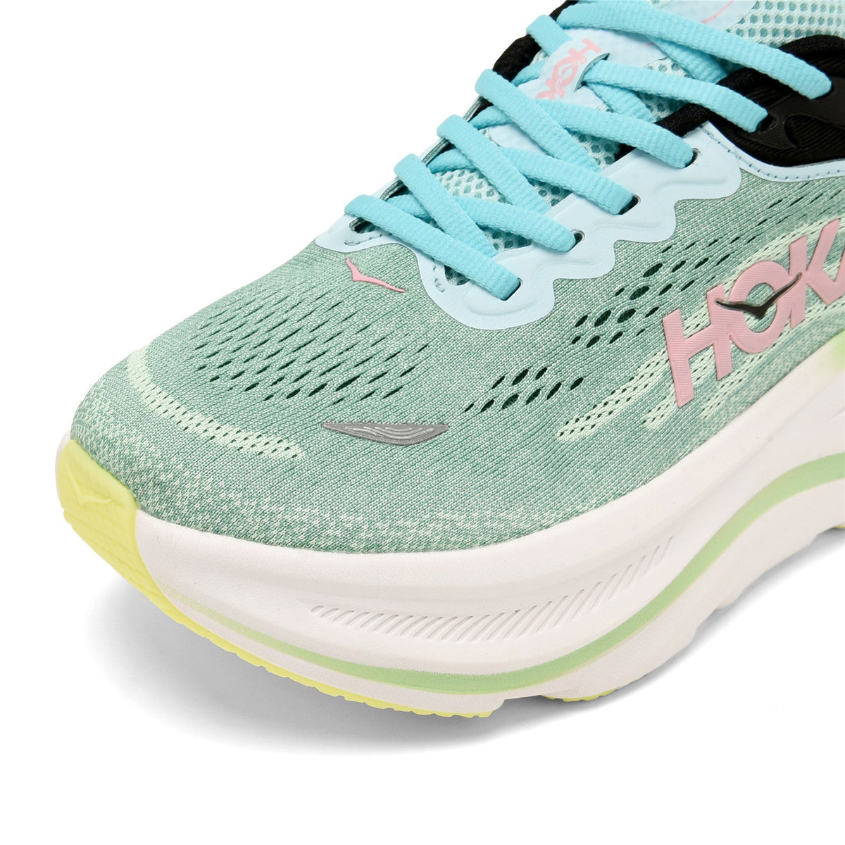 HOKA Bondi 9 Running Shoes in Seafoam Green