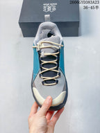 Top view showing the laces, tongue, and protective-looking toe overlay