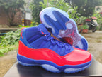Air Jordan 11 Retro High Red and Blue Sneakers
