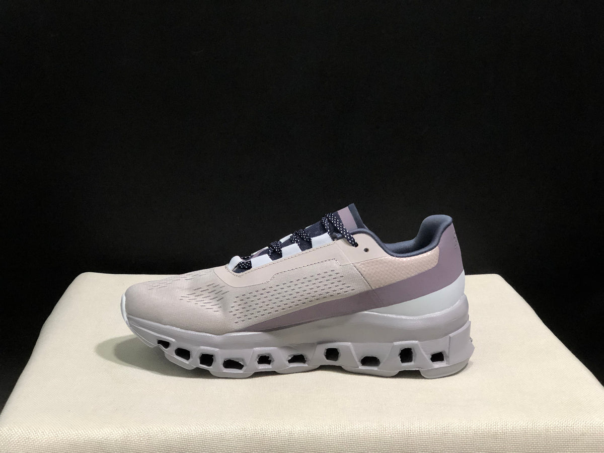 Opposite side view of silver-gray On Cloud X sneakers
