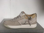 Nike Book 1 Ashen Slate shoe in side profile, showing its lace-up design and white midsole.
