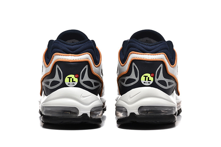 Nike Air Max 97 White Grey Black Orange Sneakers