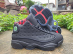 Jordan 13 Retro Black and Red Men's Sneakers