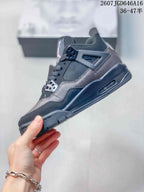 Side profile showing the high-top shape, layered side panels, lace cage, and outsole.