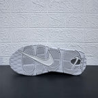 Underside view of the outsole with molded tread pattern