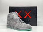 Air Jordan 1 High Cool Grey Patterned Sneakers