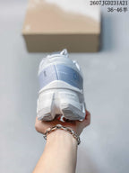 Rear view showing the padded heel area and layered outsole construction.