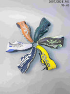 Several ASICS GEL-SD Lyte sneakers in different colorways arranged together.