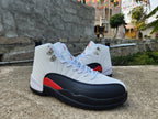 Jordan Air Jordan 12 White Black Red High-Top Sneakers